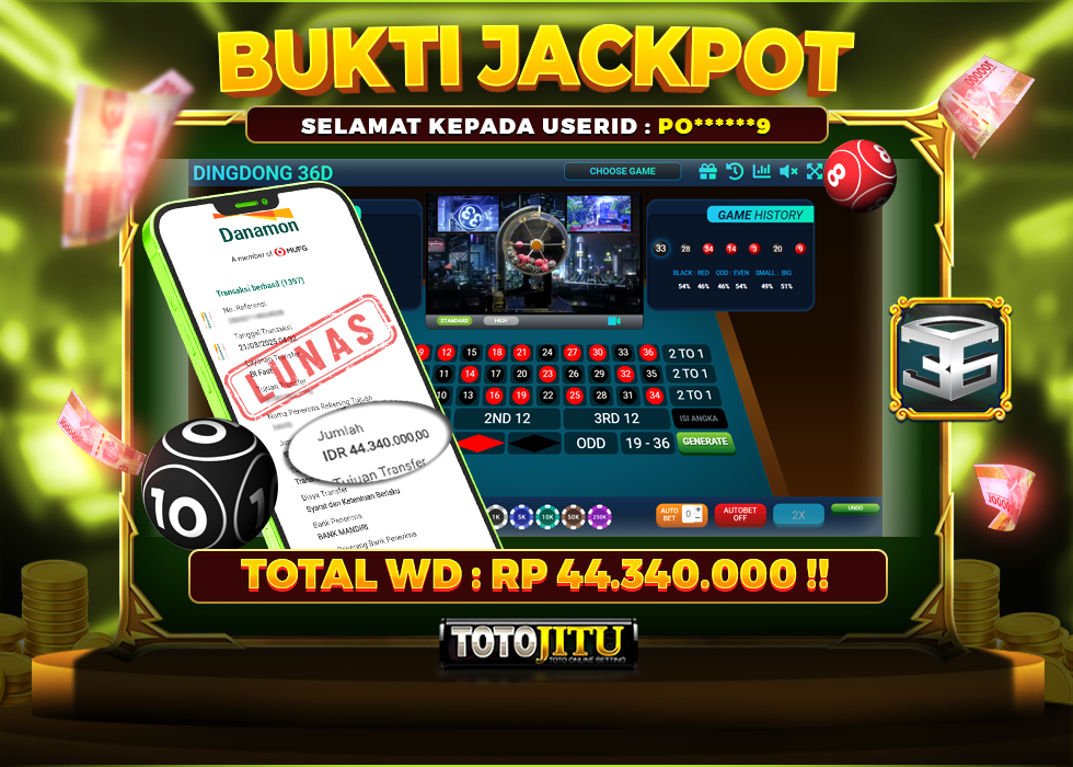 PUTARAN CUAN HANYA DI DINGDONG 36D! WD BERAPAPUN PASTI LUNAS !